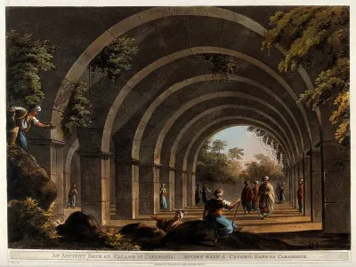 An ancient bath at Cacamo in Caramania