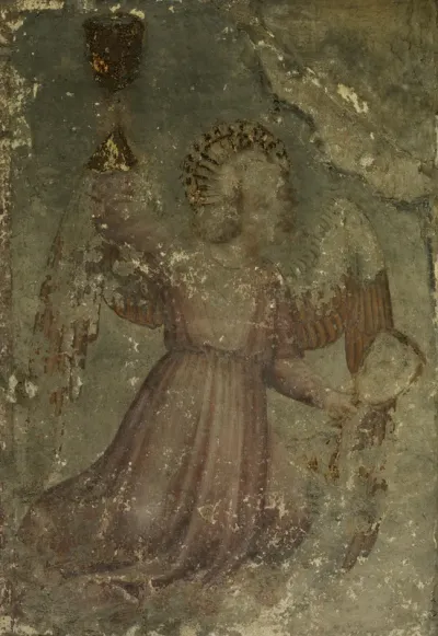 An Angel Catching the Blood of the Redeemer