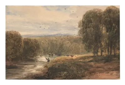An angler on the River Dee