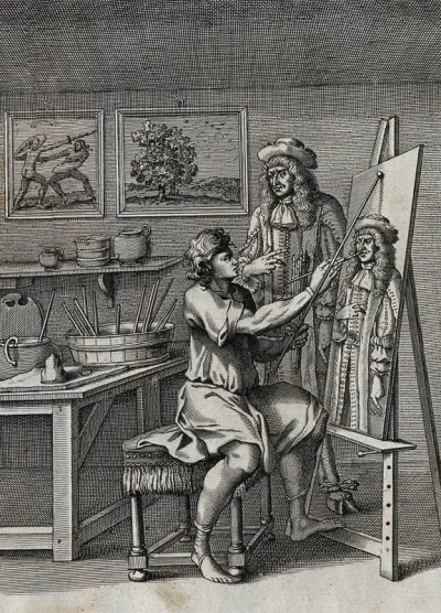 An artist dreams that he is painting the portrait of the Devil disguised as a virtuoso: episode in a fable by John Ogilby