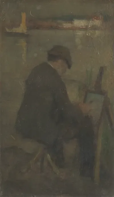An Artist Painting