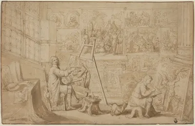 An Artist's Studio [recto]