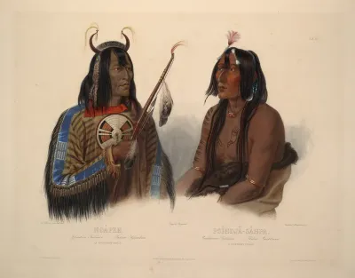 An Assiniboin Indian and a Yanktonan Indian