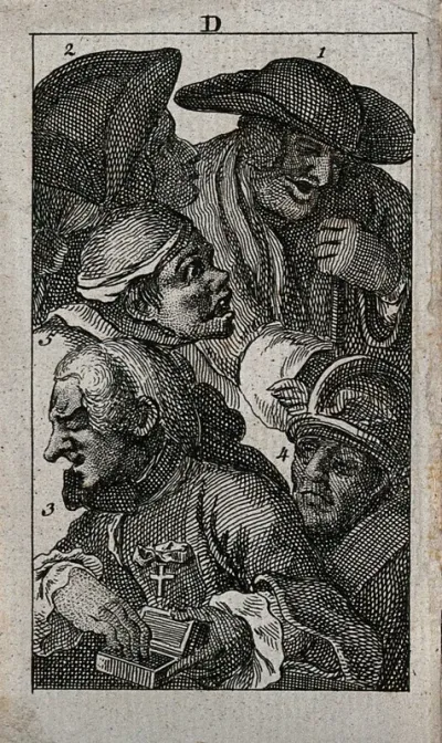 An audience at a cockfight