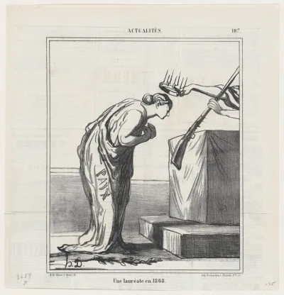An award winner in 1868, from 'News of the day,' published in Le Charivari, September 1, 1868