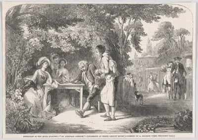 An Awkward Position, from "Illustrated London News"