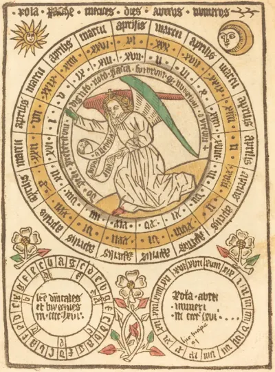 An Easter Calendar Beginning with the Year
