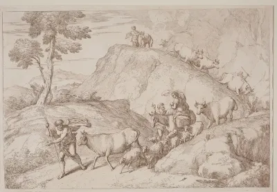 An Elderly Shepherd Leading the Flock