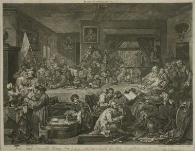 An Election Entertainment, Plate I