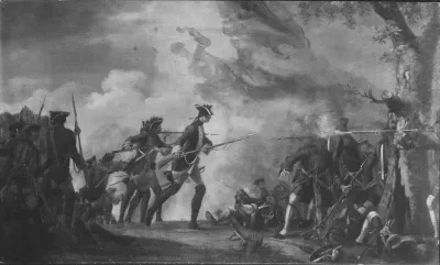 An Engagement between French Troops and a Detachment of the Dutch "Free Company"