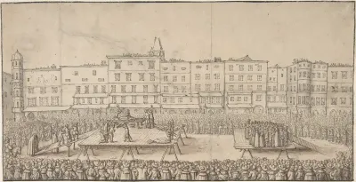 An Execution of Seven Boores Rebels in Lintz, June 16, 1636
