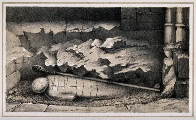 An exhumed mummy in St