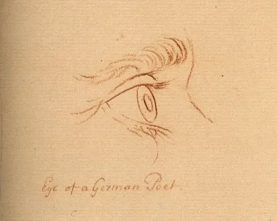 An eye; according to Lavater, belonging to a German poet