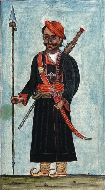 An Indian guard in his uniform