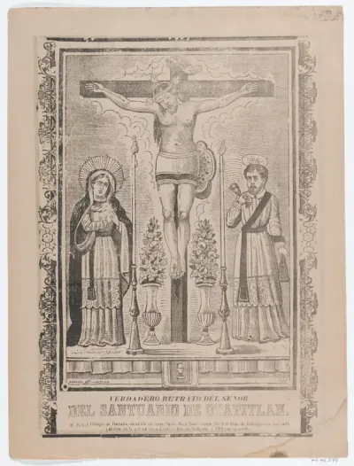 An indulgence with an image of Our Lord of Chalma