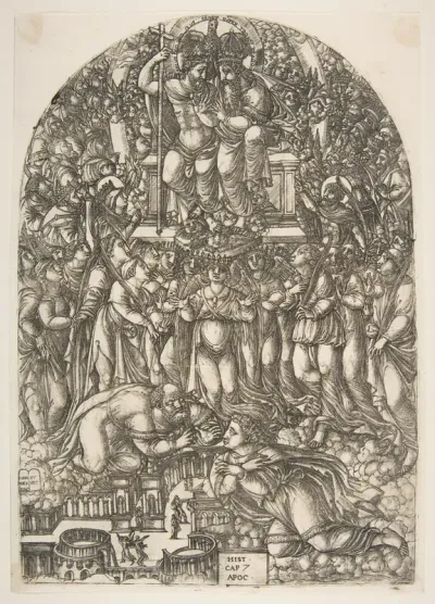 An innumerable Multitude which Stands before the Throne, from the Apocalypse