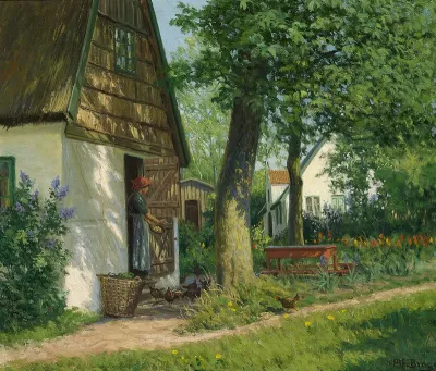 An old farmhouse in Tibirke.