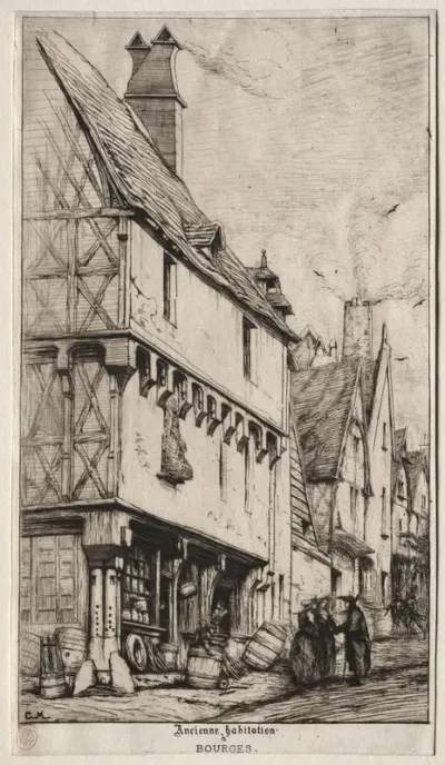 An Old House at Bourges, sometimes called the Musician's House