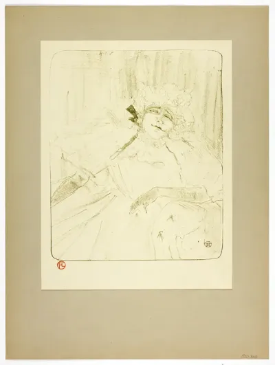 An Old Song, plate five from Yvette Guilbert