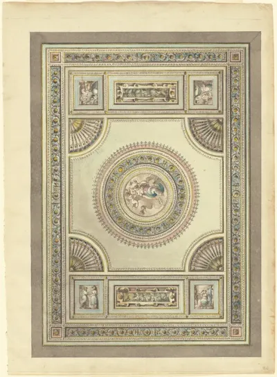 An Ornate Ceiling with an Allegory of Spring