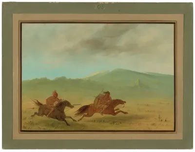 An Osage Indian Pursuing a Camanchee