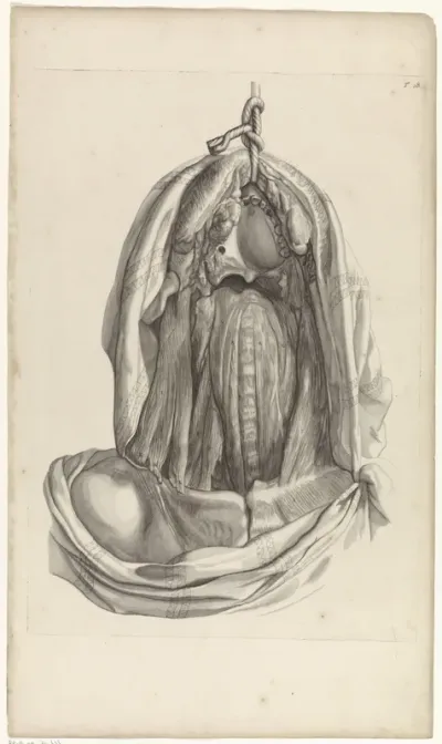 Anatomische studie van de binnenkant van het hoofd