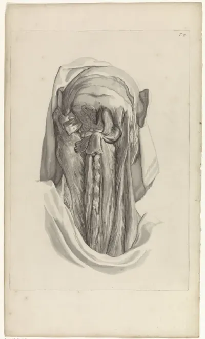 Anatomische studie van de spieren van het achterhoofd en de nek