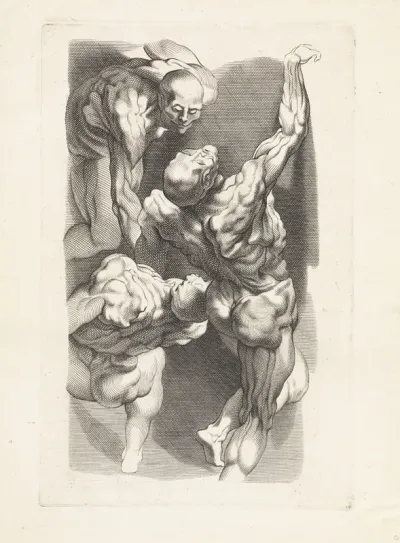 Anatomische studie van drie mannen