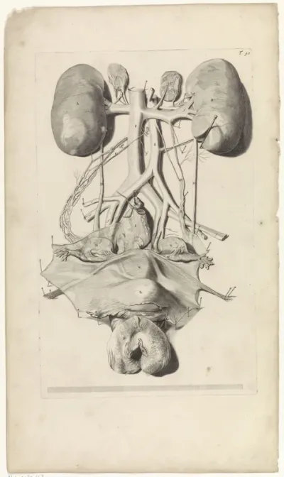 Anatomische studie van het vrouwelijk voortplantingsstelsel en de nieren