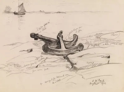 Anchors on a Seashore, study