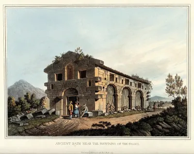 Ancient bath near the fountains of the Palici
