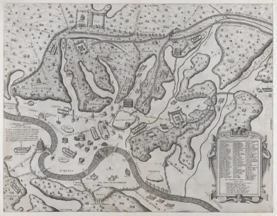 Ancient Rome and its Hills, from the West, from "Speculum Romanae Magnificentiae"
