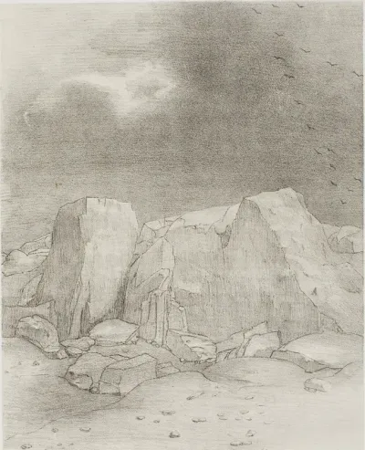 And He Discerns an Arid, Knoll-Covered Plain, plate 7 of 24