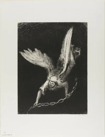 And I Saw an Angel Come Down from Heaven, Having the Key of the Bottomless Pit and a Great Chain in His Hand, plate 8 of 12