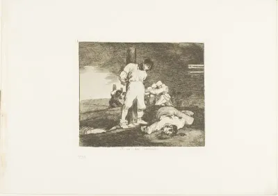 And there's no help for it, plate 15 from The Disasters of War