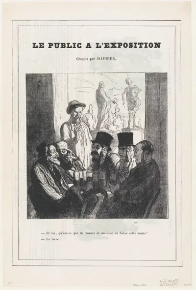 And you, what do you like best at this year's Salon? The beer!, from 'The public at the exhibition,' published in Le Petit Journal pour Rire, June 18, 1864