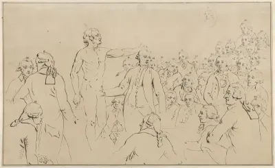 Andreas Bonn opent de tekenzaal van Felix Meritis, 1792