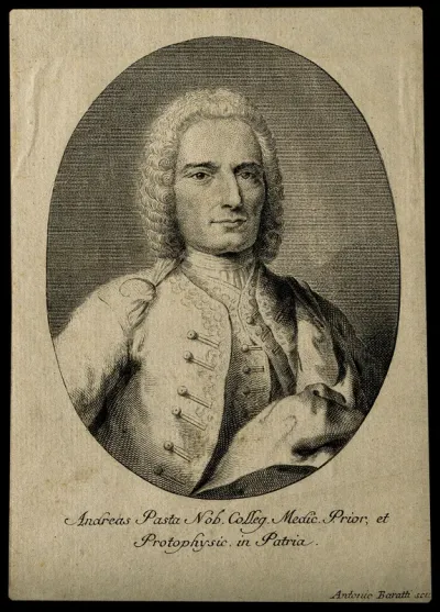 Andreas Pasta. Line engraving by A. Baratti