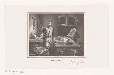 Andreas Vesalius in zijn werkplaats