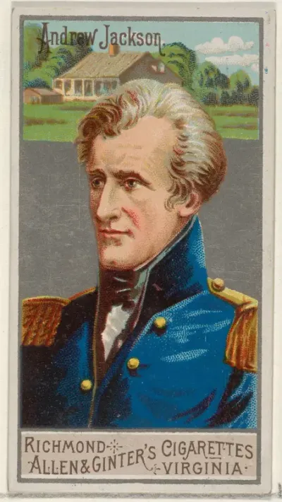 Andrew Jackson, from the Great Generals series (N15) for Allen & Ginter Cigarettes Brands