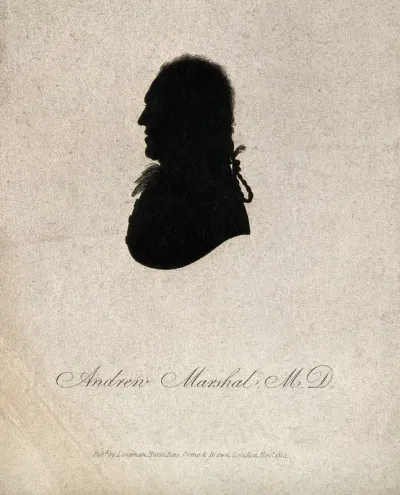 Andrew Marshal. Line engraved silhouette, 1814
