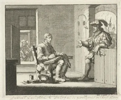 Andries Langedul te Antwerpen gevangengenomen onder het lezen van de Bijbel, 1559