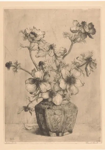Anemonen in vaas