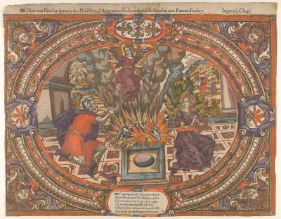 Angel announcing the Birth of Samson, from "The Story of Samson"