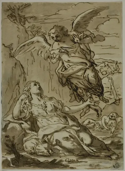 Angel Appearing to Hagar in the Wilderness