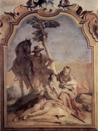 Angelica soccorre Medoro ferito