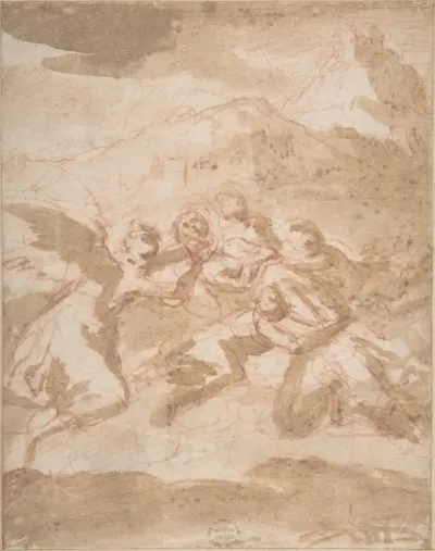 Angels Carrying a Saint