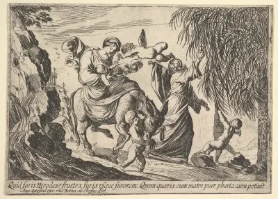 Angels Giving Dates to Child, from "Episodes from the New Testament"