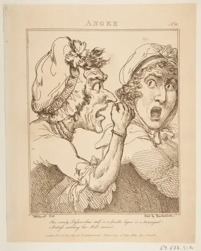 Anger (Le Brun Travested, or Caricatures of the Passions)