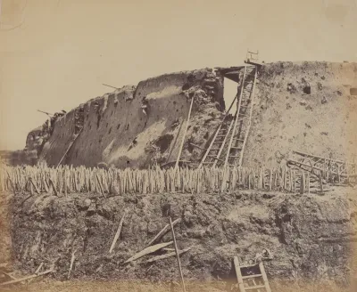 Angle of North Taku Fort at Which the French Entered, August 21